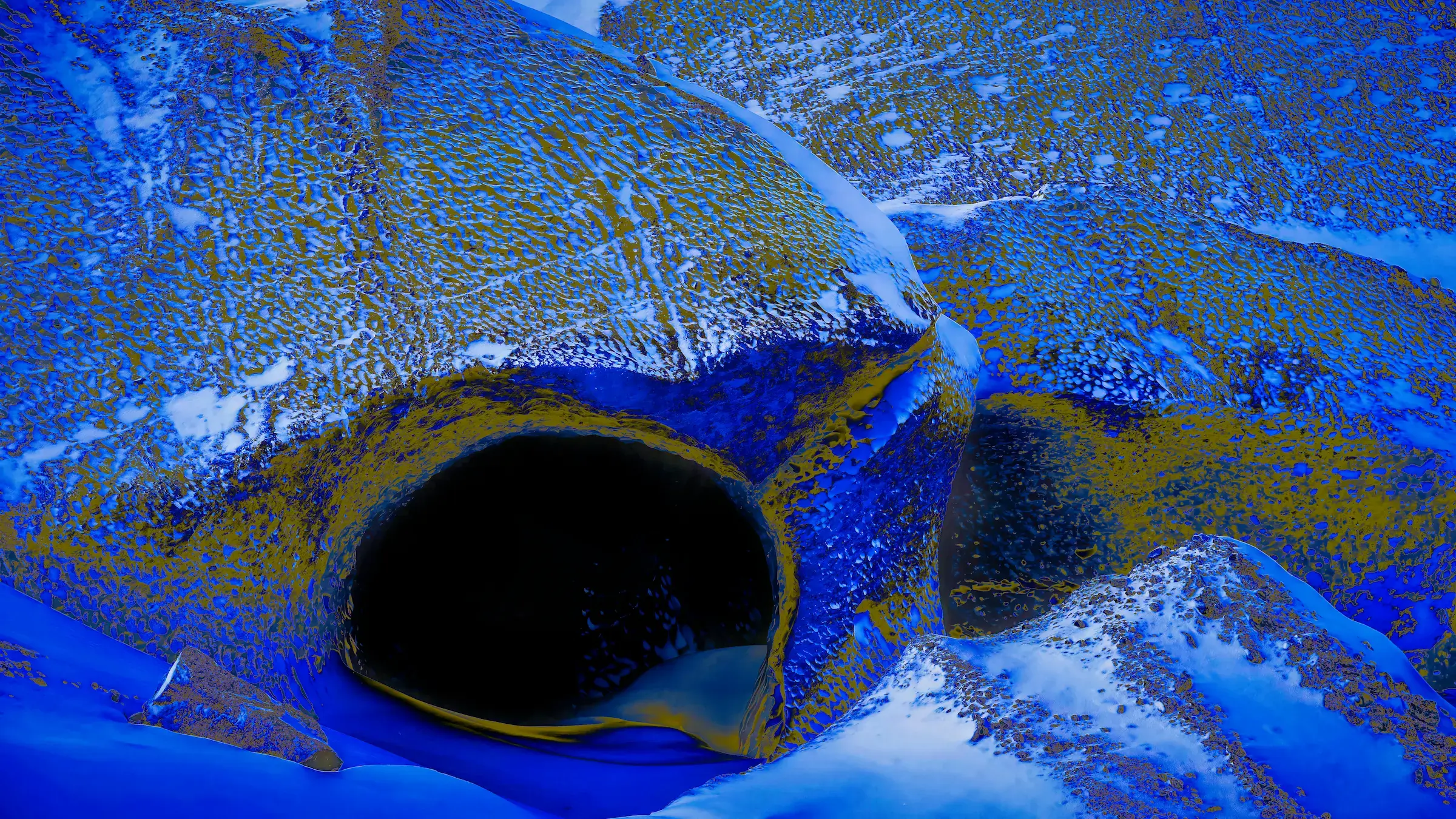 I See You, Chromatic Twin — Mer de Glace · Chamonix. Limited edition fine art photographic print by OneArtPix.